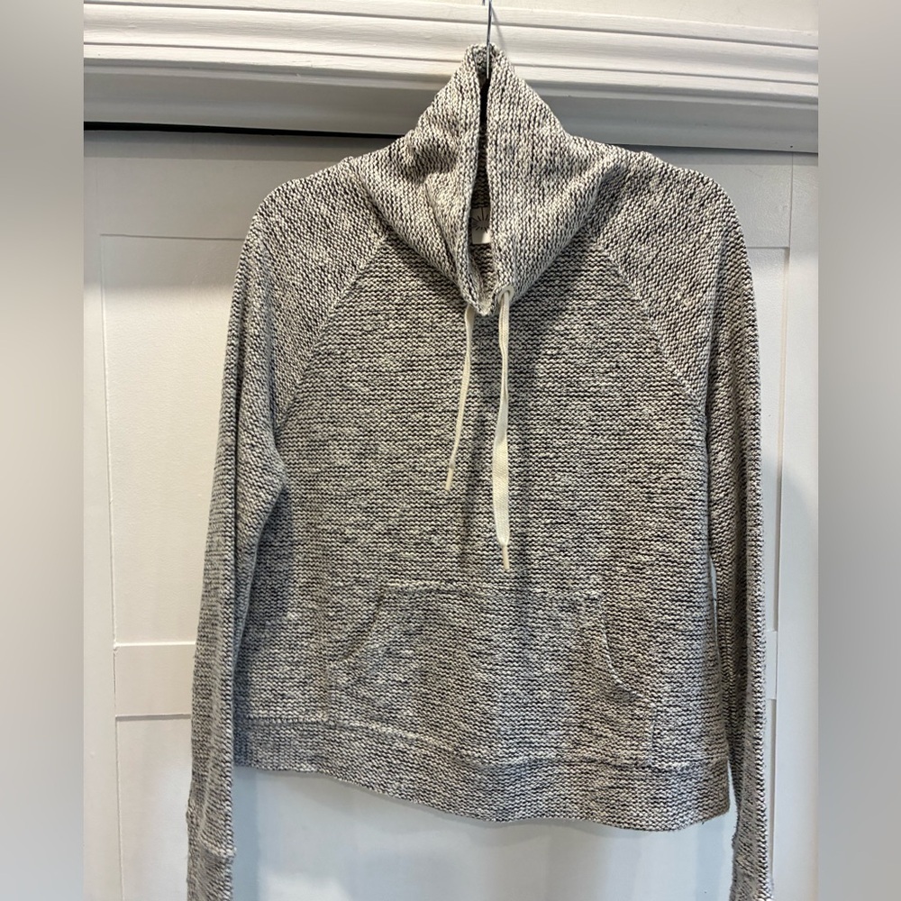 Offline by Aerie gray and white hooded sweatshirt size S